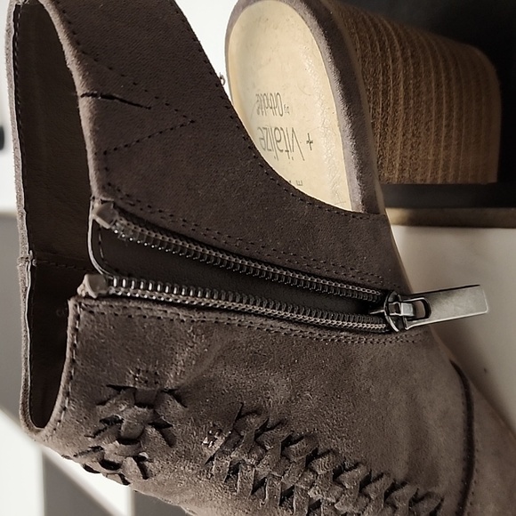 Sonoma vitalize by ortholite brown peep toe sandals size 7 zip up side aussie - Picture 7 of 10